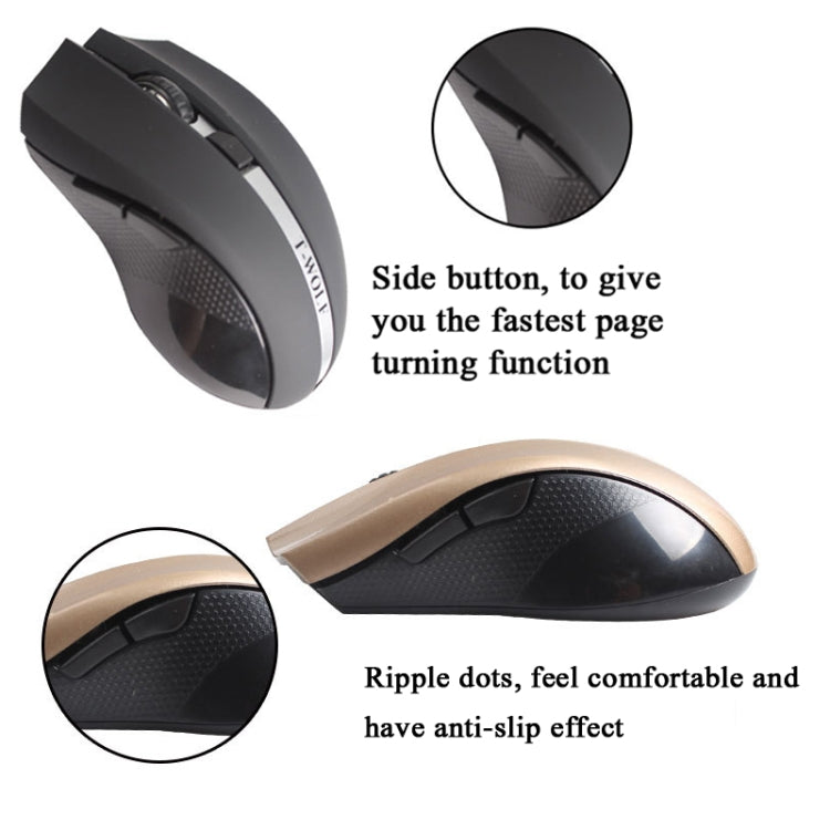 T-WOLF Q5 2.4GHz 5-Buttons 2000 DPI Wireless Mouse Silent And Non-Light Gaming Office Mouse For Computer PC Laptop