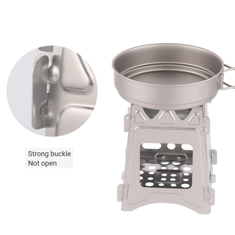 Stainless Steel Picnic Stove Wilderness Survival Foldable Stove