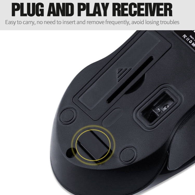 T-WOLF Q2 3-Buttons 1200 DPI 2.4GHz Wireless Mouse