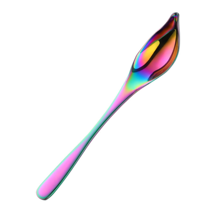 Household Kitchen Stainless Steel Seasoning Spoon 304 Thickened Tip Oil Spoon Mounting Spoon,Color: