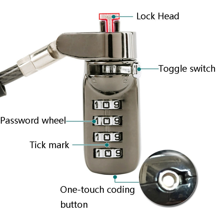 YF21067 Digital Device Anti-Theft Lock  Laptop Lock