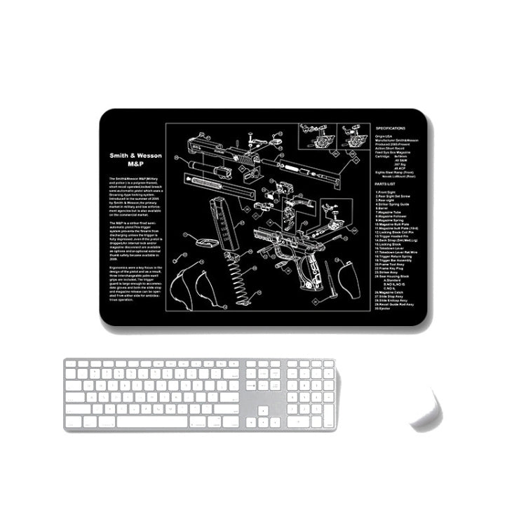 2 PCS Heat Transfer Non-Slip Single-Sided Office Gaming Mouse Pad