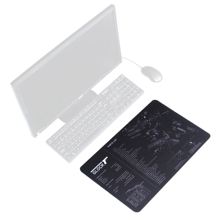 2 PCS Heat Transfer Non-Slip Single-Sided Office Gaming Mouse Pad