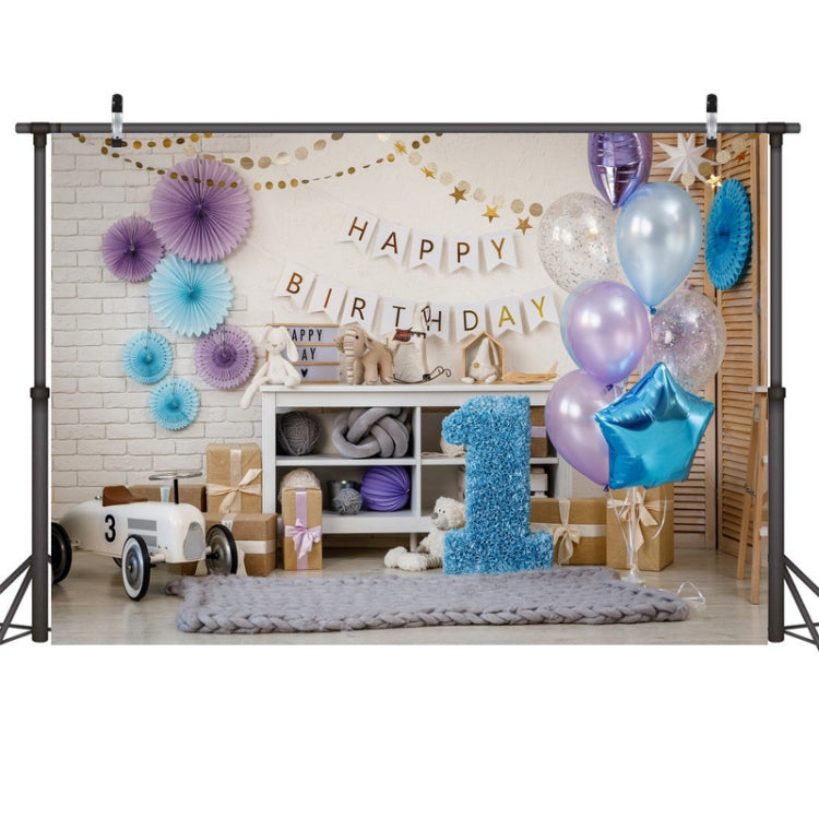 2.1m X 1.5m One Year Old Birthday Photography Background Party Decoration Hanging Cloth