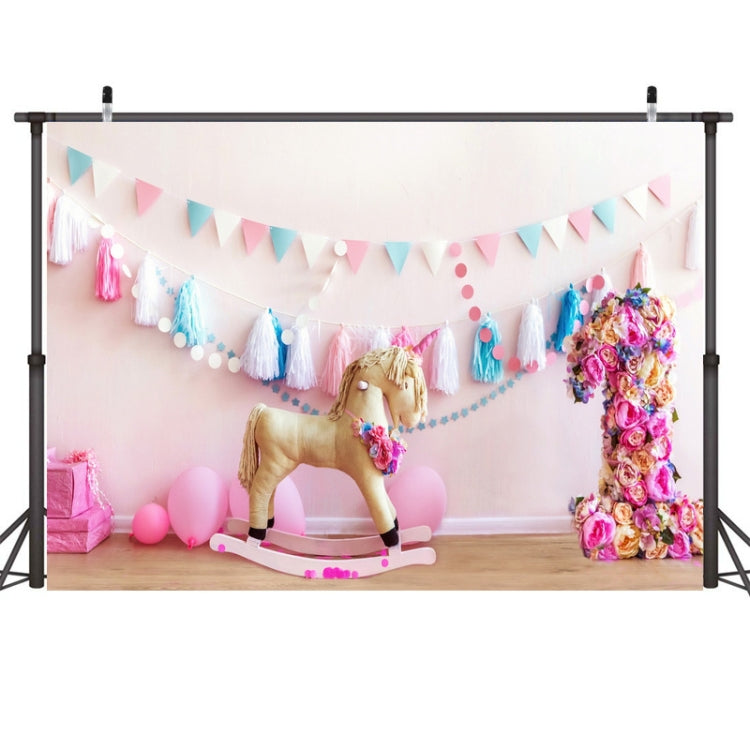 2.1m X 1.5m One Year Old Birthday Photography Background Party Decoration Hanging Cloth