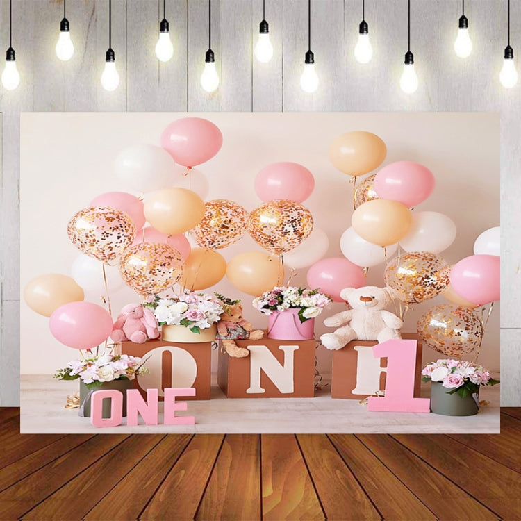 2.1m X 1.5m One Year Old Birthday Photography Background Party Decoration Hanging Cloth