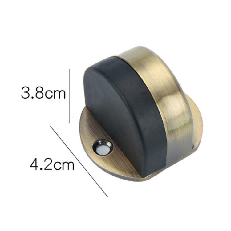 Stainless Steel Punch-Free Door Pad Bedroom Bathroom Invisible Anti-Collision Rubber Door Stopper