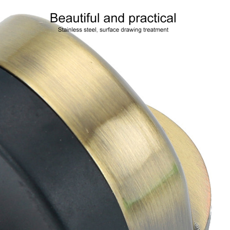 Stainless Steel Punch-Free Door Pad Bedroom Bathroom Invisible Anti-Collision Rubber Door Stopper