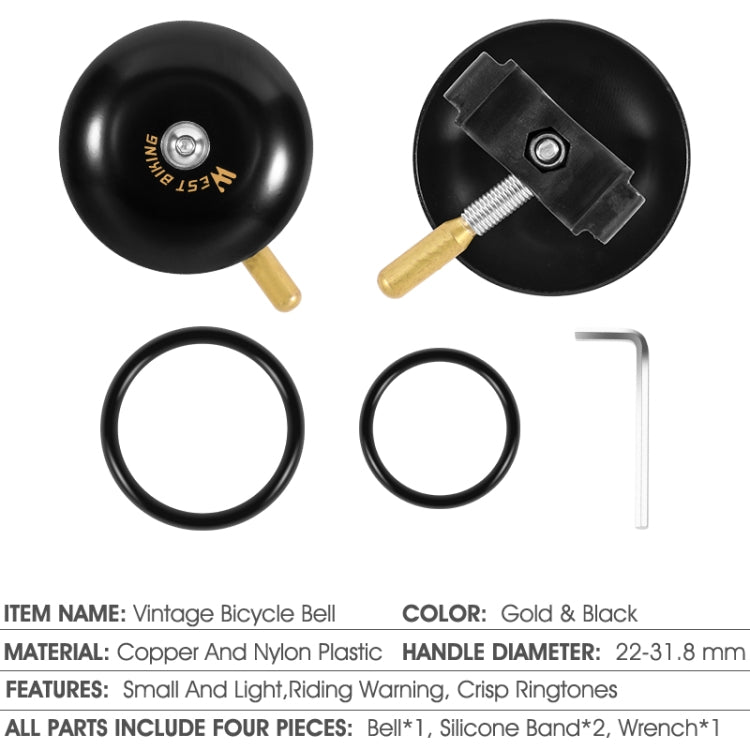 WEST BIKING P0706046B Biking Bike Bell Mountain Earth Road Dead Fly Vintage Bell