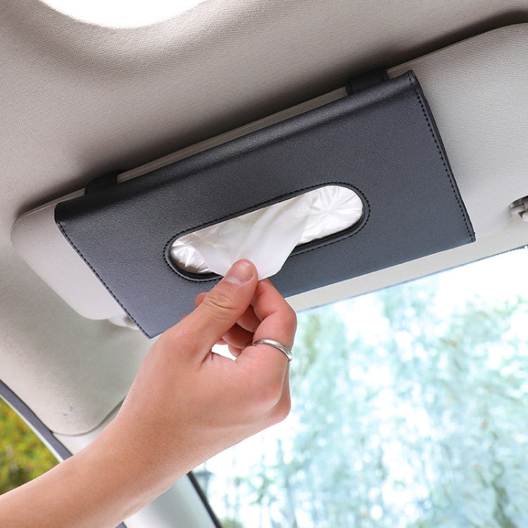Car Hanging Type Tissue Box Sun Visor Seat Back Sunroof Storage Box