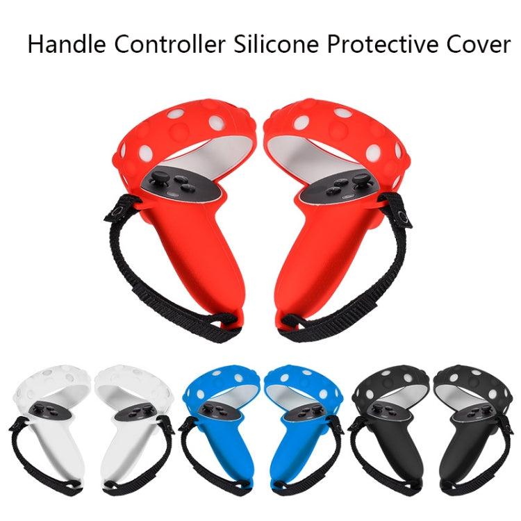 2 Sets GS092 Handle Controller Silicone Protective Cover Anti-Fall And Anti-Lost All-Inclusive Cover For Oculus Quest 2