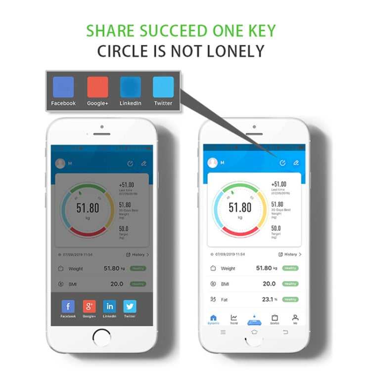 Smart Bluetooth Weight Scale Home Body Fat Measurement Health Scale