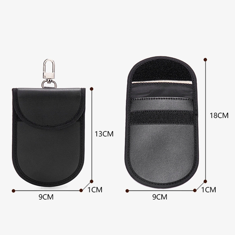 2 PCS Car Key Ring RFID Anti-Theft Key Bag Mobile Phone Signal Shield Bag Anti-Magnetic Bag