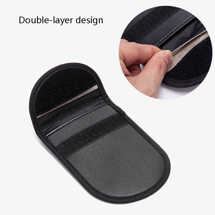 2 PCS Car Key Ring RFID Anti-Theft Key Bag Mobile Phone Signal Shield Bag Anti-Magnetic Bag