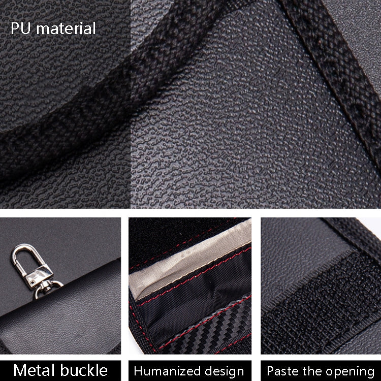 2 PCS Car Key Ring RFID Anti-Theft Key Bag Mobile Phone Signal Shield Bag Anti-Magnetic Bag