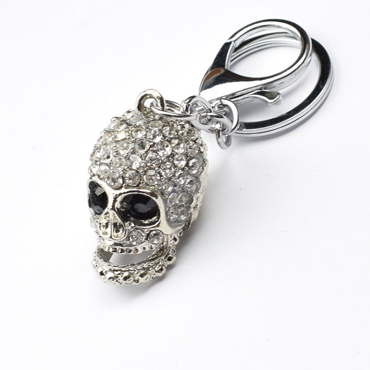 2 PCS Shining Skull Keychain Bag Hanging Jewelry