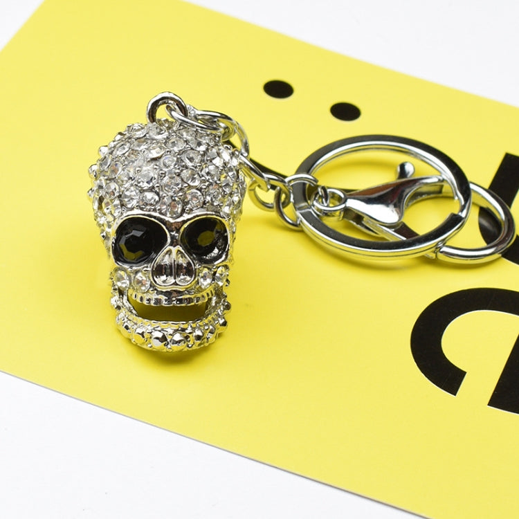 2 PCS Shining Skull Keychain Bag Hanging Jewelry