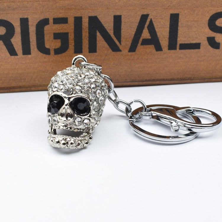2 PCS Shining Skull Keychain Bag Hanging Jewelry