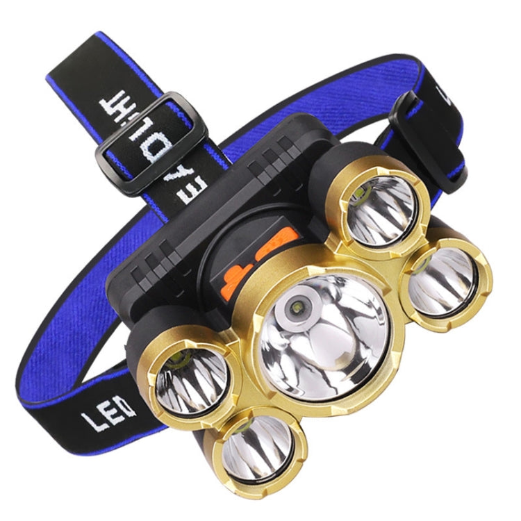 Large-Caliber Rechargeable LED Emergency Fishing Headlamp Strong Long-Shot Headlamp Head-Mounted Safety Miner Lamp
