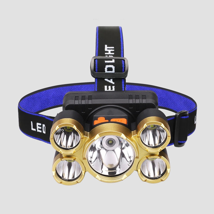 Large-Caliber Rechargeable LED Emergency Fishing Headlamp Strong Long-Shot Headlamp Head-Mounted Safety Miner Lamp