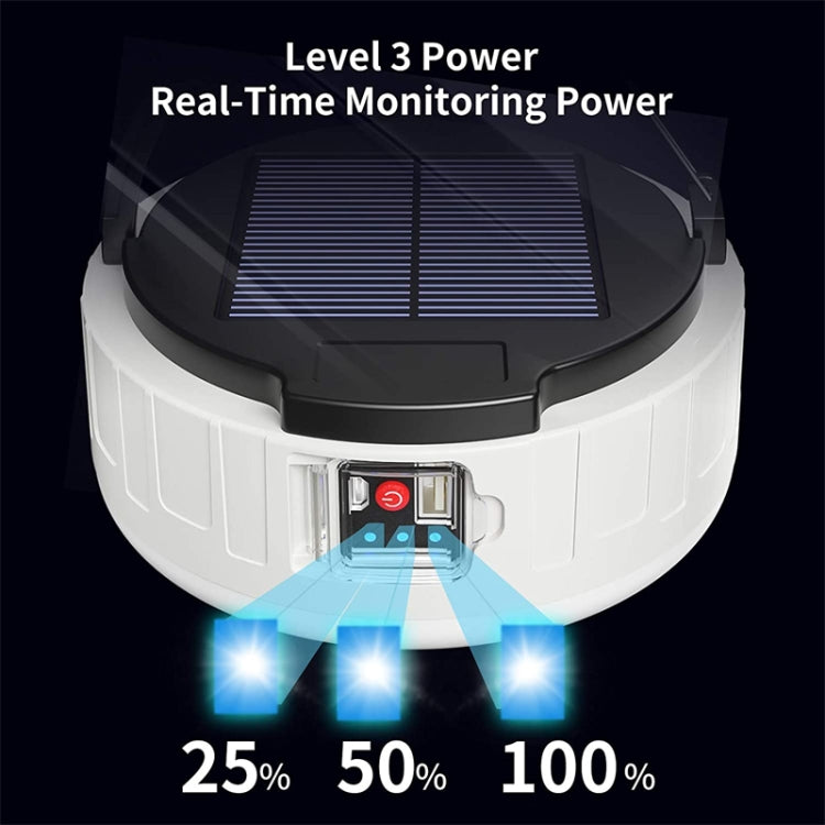 HB208 Solar Power 10W 37 LED Household Emergency Light Mobile Night Market Light Camping Light