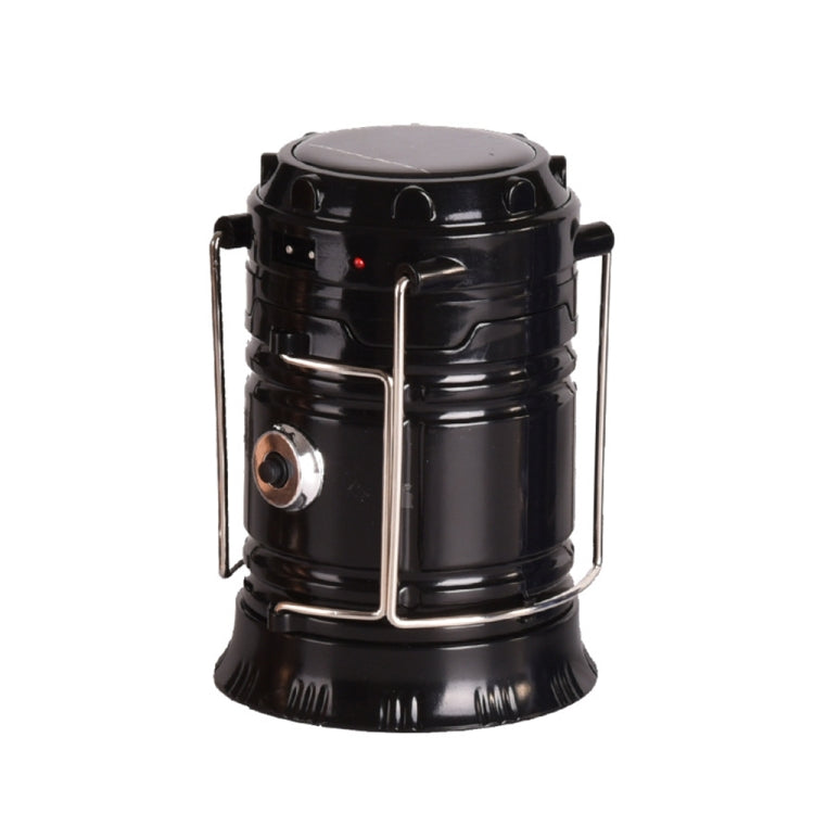 LED Tent Light Solar Rechargeable Camping Light Stretchable Multifunctional Lantern, Support USB Output