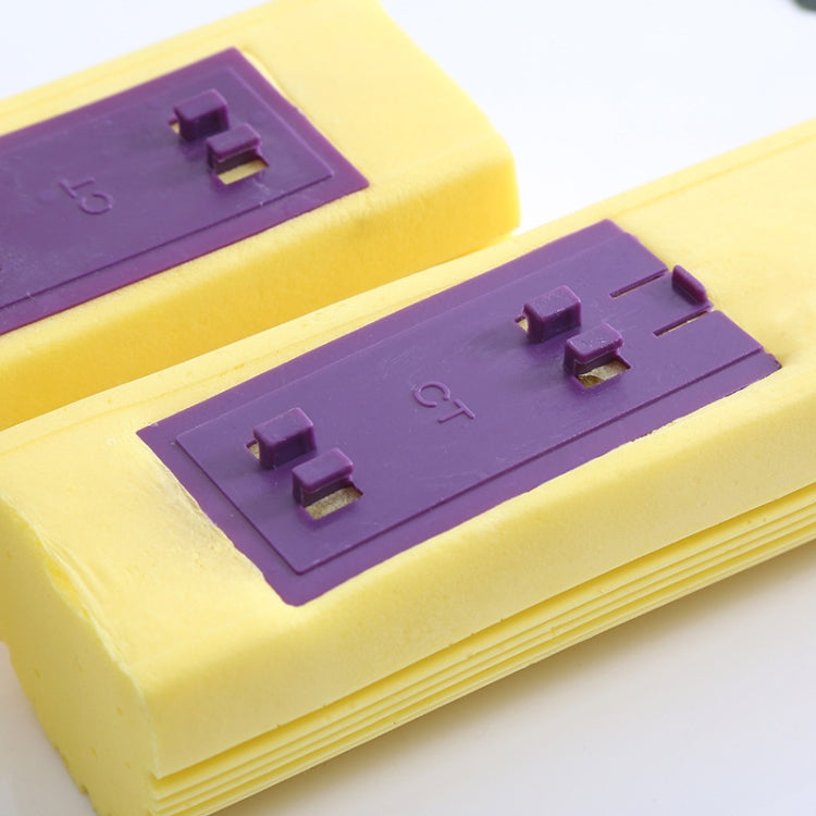 2 PCS 28cm Half-Fold Narrow Mouth Universal Mop Sponge Tape Head Replacement Fittings