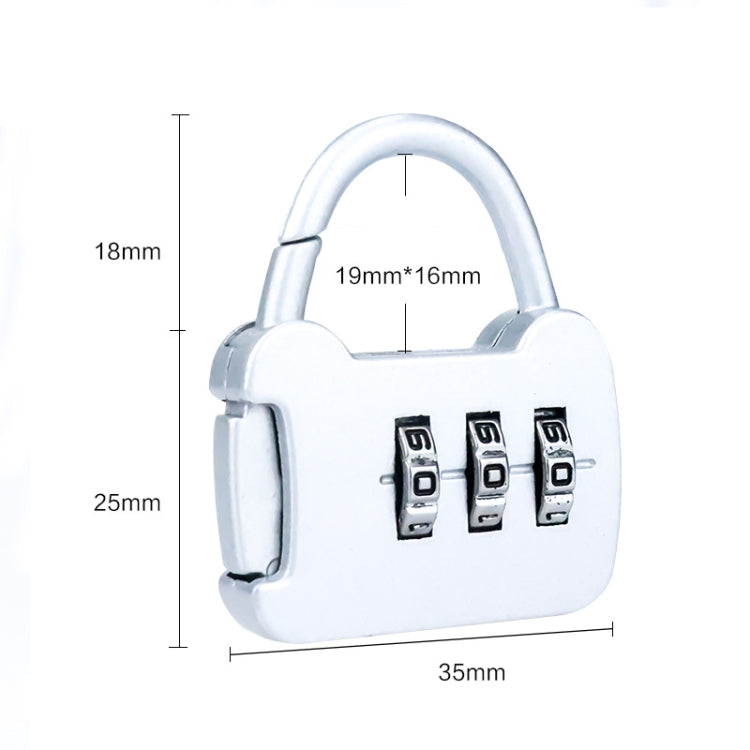 6 PCS Xmm-8007 Cartoon Cat Metal Digital Password Lock Mini Small Padlock