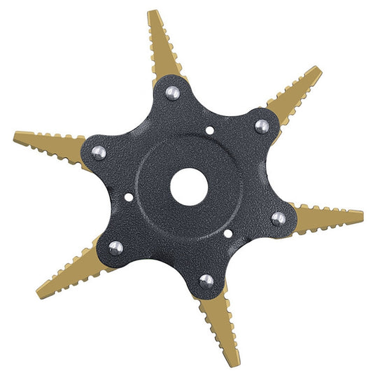 Toothed Mower Blade Six-Leaf Cyclone Blade Agricultural Weeder Parts