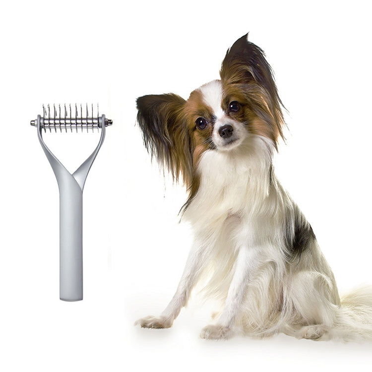 Pet Comb Zinc Alloy Double-Sided Cat Dog Cleaning Beauty Hair Removal Comb