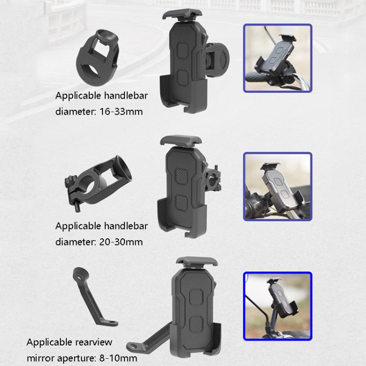 HW-68 Motorcycle Bicycle Navigation Mobile Phone Bracket, Style: