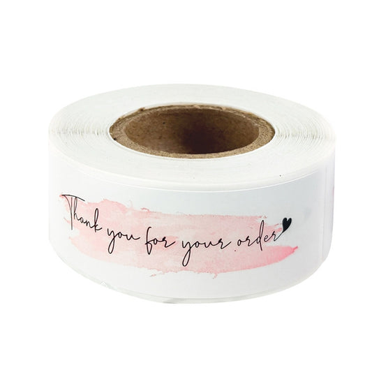 10 Rolls Rectangle Thank You Label Sticker