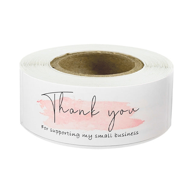 10 Rolls Rectangle Thank You Label Sticker