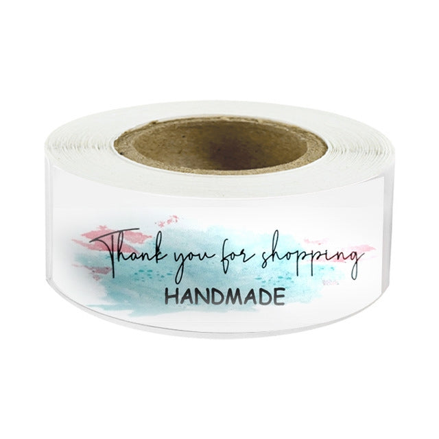 10 Rolls Rectangle Thank You Label Sticker