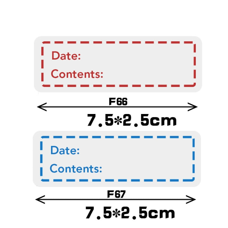 10 Rolls Food Refrigerated Storage Safety Date Marking Label Tearable Sticker, F-67
