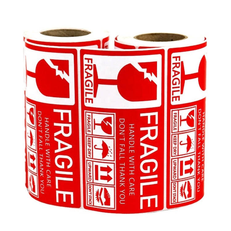 Fragile Goods Label Express Carton Warning Sticker Handle Careful Stickers
