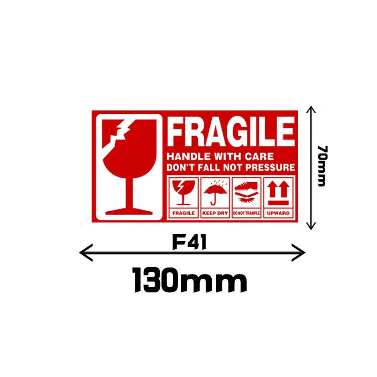 Fragile Goods Label Express Carton Warning Sticker Handle Careful Stickers