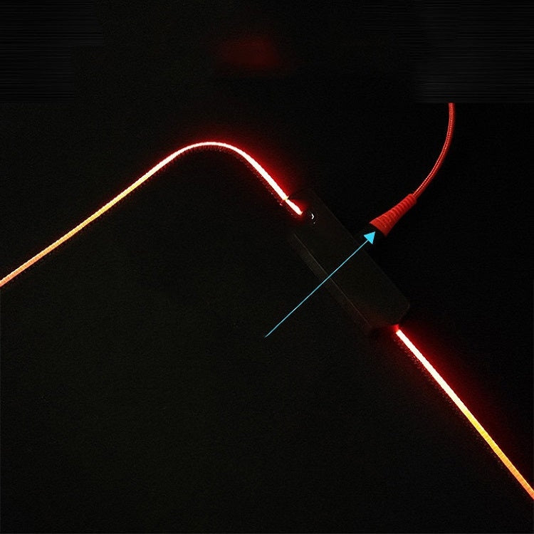 F-01 Rubber Thermal Transfer RGB Luminous Non-Slip Mouse Pad, 400x900x3mm, 400x900x4mm