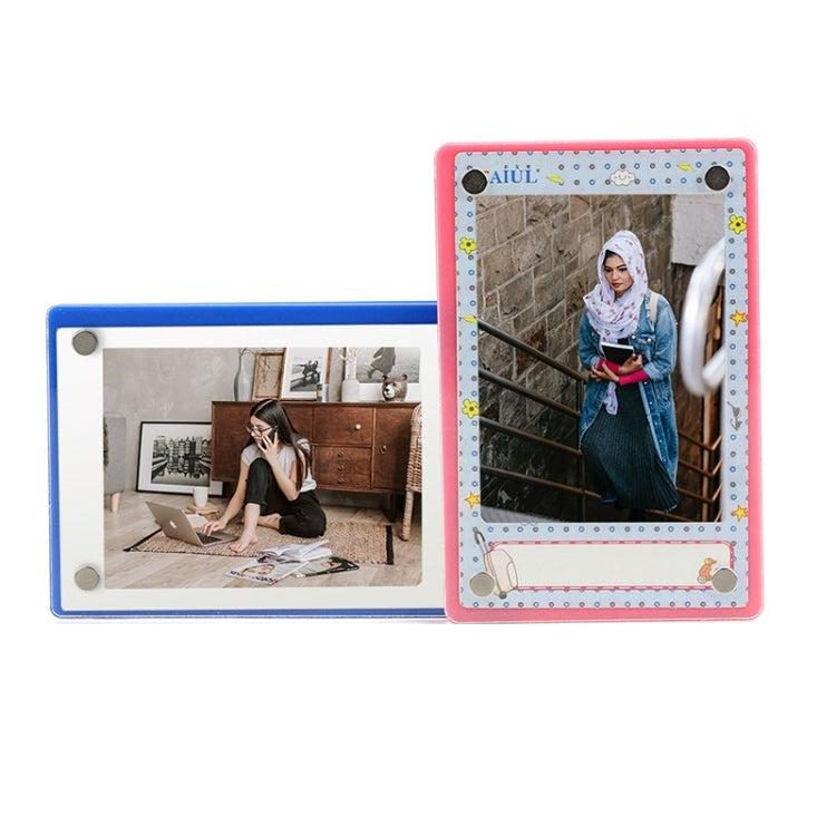 3 Inch Photo Acrylic Photo Frame Refrigerator Magnetic Sticker For Polaroid