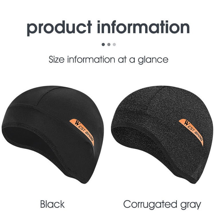 West Biking YP0201294 Summer Ice Silk Hat Riding Windproof Hood Breathable And Quick-Drying Helmet Lining Cap