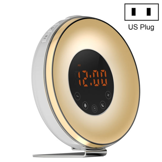 Simulated Sunrise And Sunset Sleep Light Alarm Clock with FM Radio