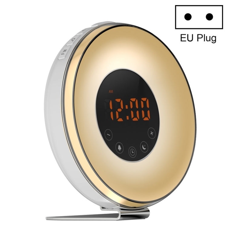 Simulated Sunrise And Sunset Sleep Light Alarm Clock with FM Radio