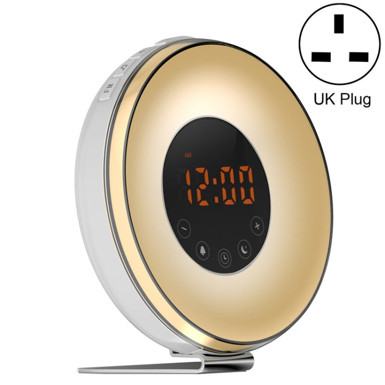 Simulated Sunrise And Sunset Sleep Light Alarm Clock with FM Radio