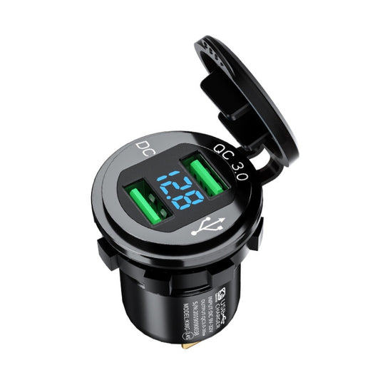 Car Motorcycle Modified USB Charger QC3.0 Metal Waterproof Fast Charge