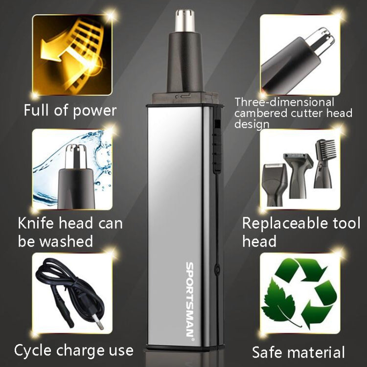 Sportsman SM-416 Electric Mini Shaving Knife Eyebrow Trimming Knife Charging USB Nose Hair Trimmer, Specification: