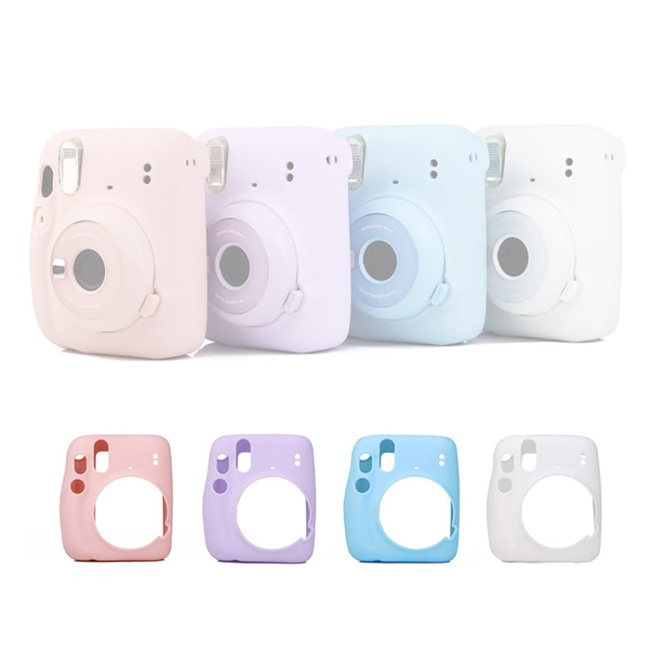 Camera Jelly Color Silicone Protective Cover For Fujifilm Instax mini 11, Jelly Color White, Jelly Color Pink, Jelly Color Blue