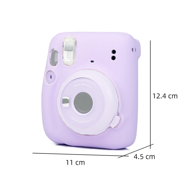 Camera Jelly Color Silicone Protective Cover For Fujifilm Instax mini 11, Jelly Color White, Jelly Color Pink, Jelly Color Blue
