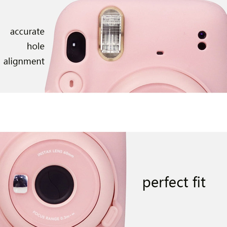 Camera Jelly Color Silicone Protective Cover For Fujifilm Instax mini 11, Jelly Color White, Jelly Color Pink, Jelly Color Blue