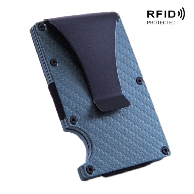 Carbon Fiber Wallet Metal RFID Bank Card Holder