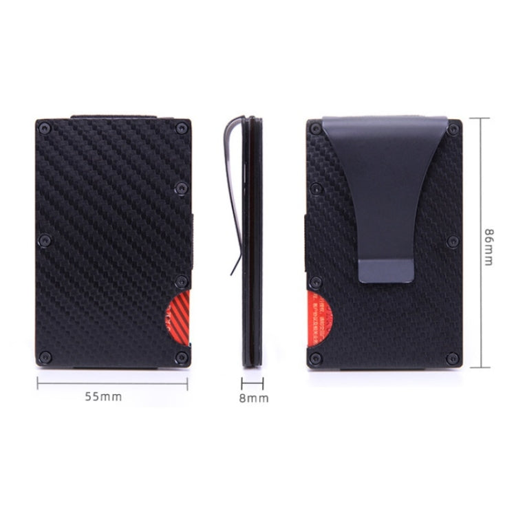 Carbon Fiber Wallet Metal RFID Bank Card Holder